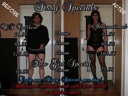 shemale phone sex specials